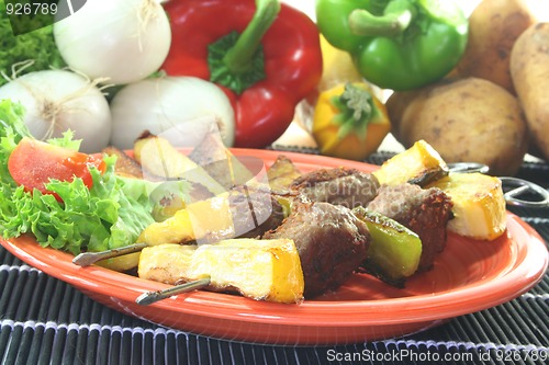 Image of Moroccan barbecue skewers