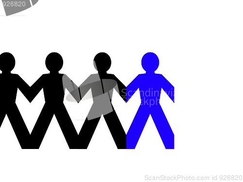 Image of Group Man Blue