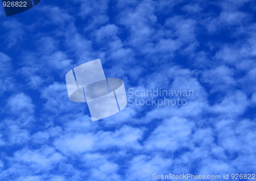 Image of Blue sky with clouds