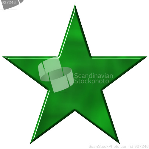 Image of 3D Green Star
