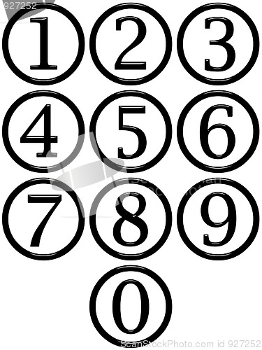 Image of 3D Framed Numbers