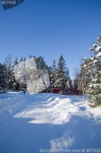 Image of Snowy road