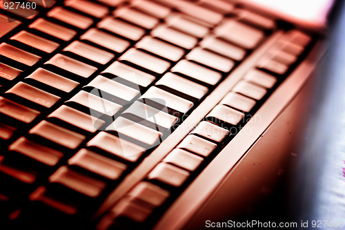 Image of Modern and stylish laptop. 