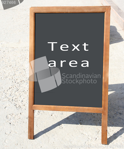 Image of Restaurant menu chalkboard 