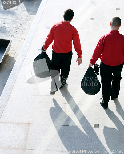 Image of Taking out the garbage