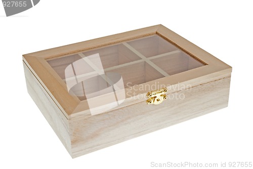 Image of Small Wooden tea box closed