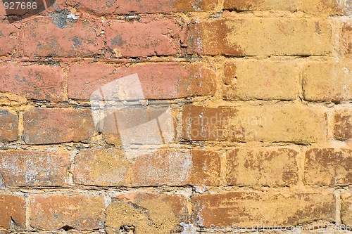 Image of Painted brick wall