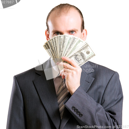 Image of A man with money