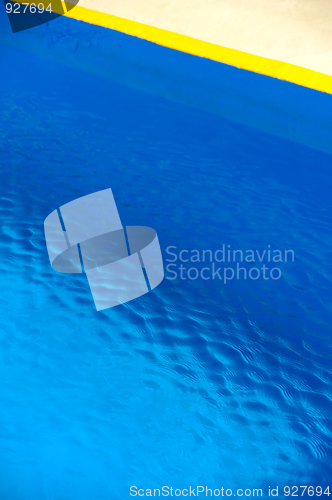 Image of Detail of swimming pool, abstract background