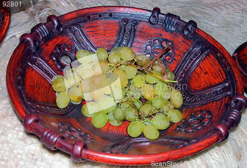 Image of Grapes On Plate