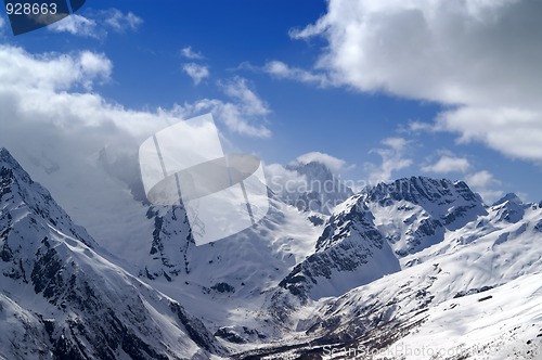 Image of Caucasus Mountains. Dombay