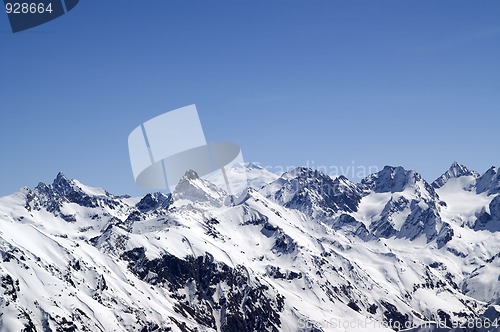 Image of Caucasus Mountains. Elbrus.