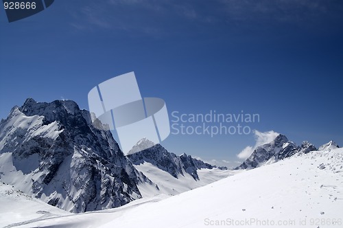 Image of Caucasus Mountains. Dombay