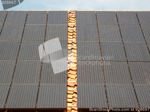 Image of Solar panels on the roof