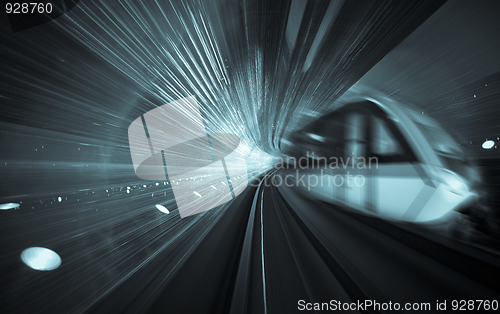 Image of train motion blur