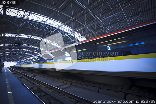 Image of train motion blur