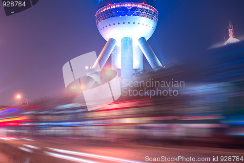 Image of light trails