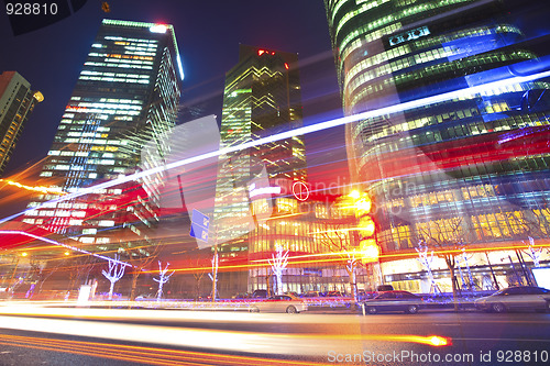 Image of light trails