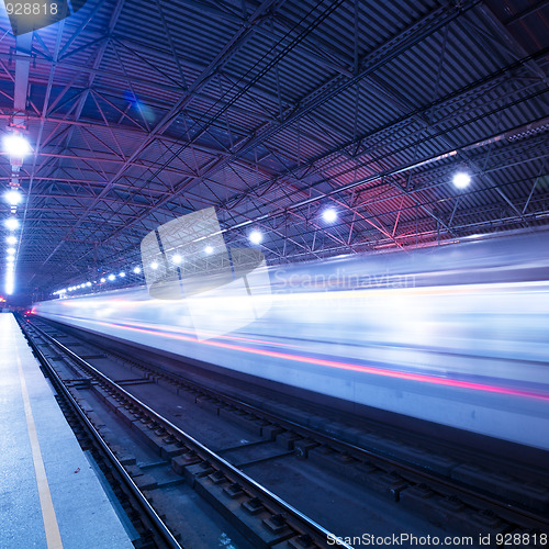 Image of train motion blur