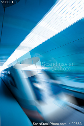 Image of train motion blur