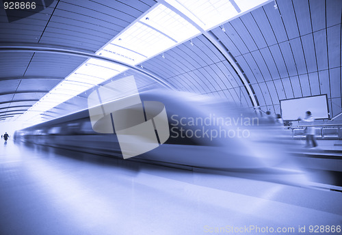 Image of train motion blur