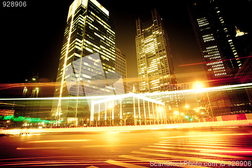 Image of light trails