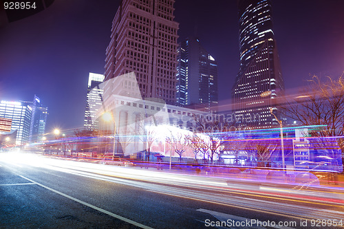 Image of light trails