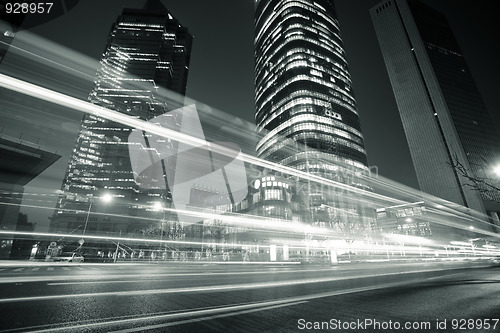 Image of light trails