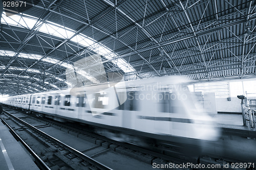 Image of train motion blur