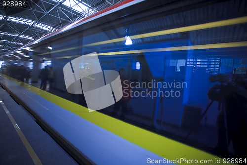Image of train motion blur