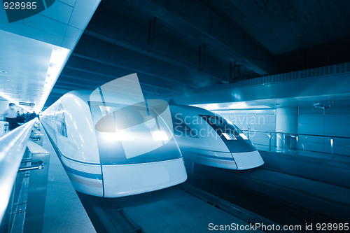 Image of train motion blur