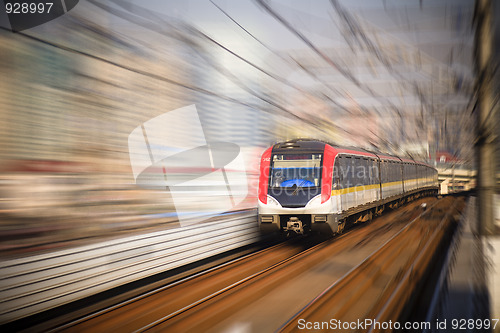 Image of train motion blur