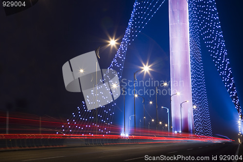 Image of bridge night