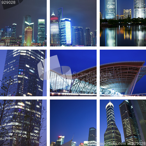Image of night view of shanghai