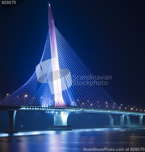 Image of bridge night