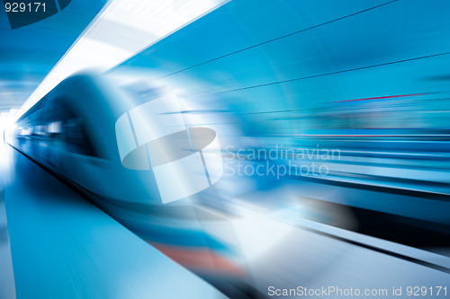 Image of train motion blur