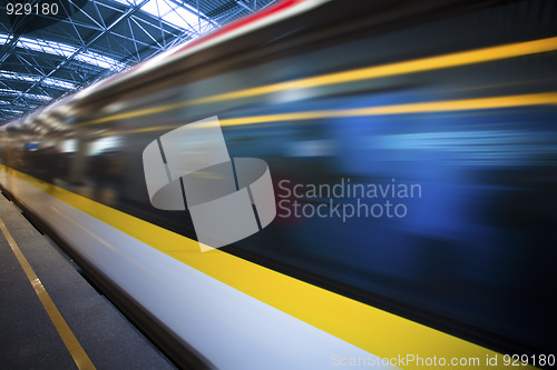 Image of train motion blur