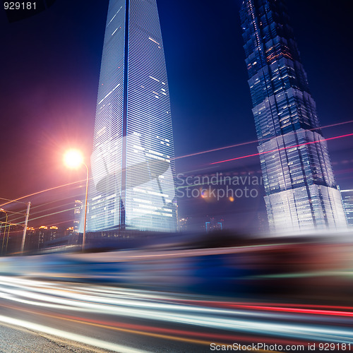 Image of light trails