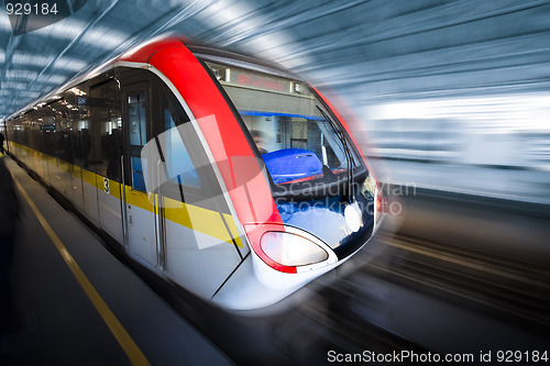 Image of train motion blur