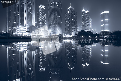 Image of night view of shanghai