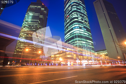 Image of light trails