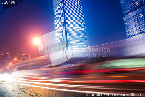 Image of light trails