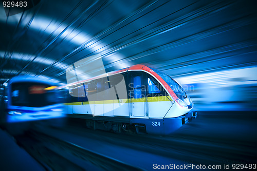 Image of train motion blur