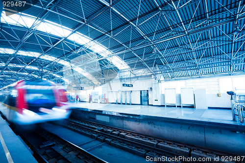 Image of train motion blur