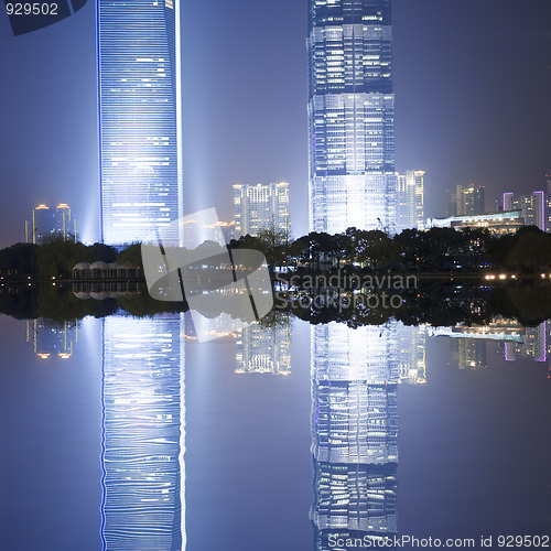 Image of night view of shanghai