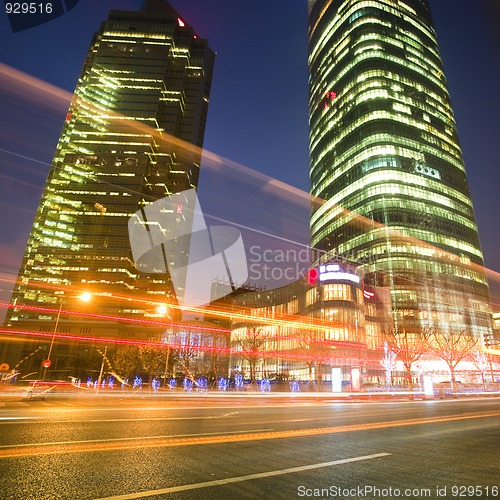 Image of light trails