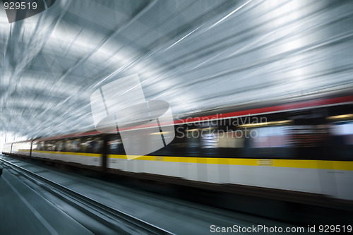 Image of train motion blur