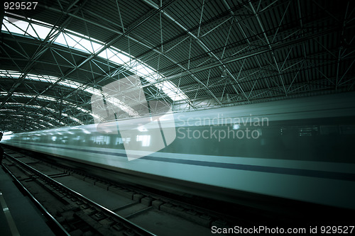 Image of train motion blur