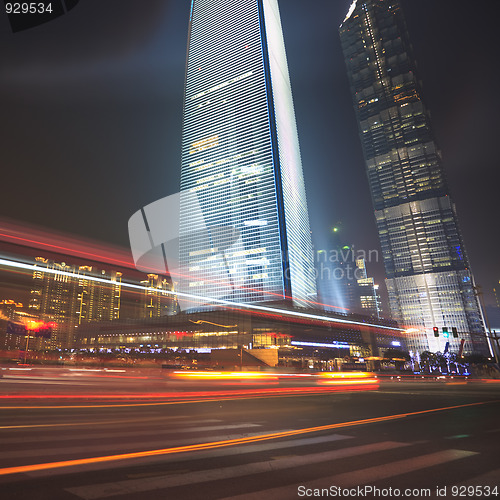 Image of light trails