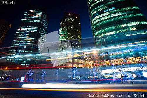 Image of light trails